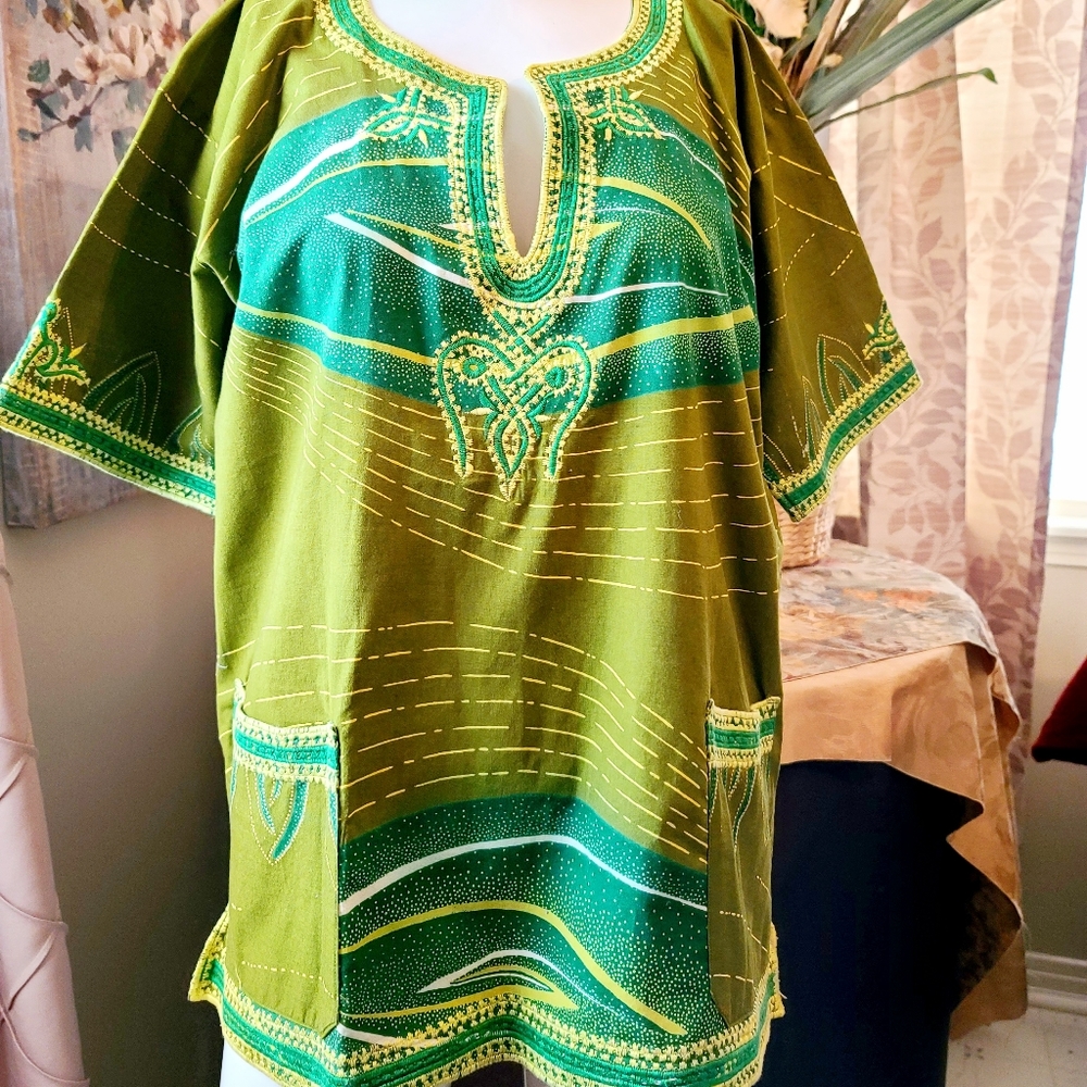 African embroidered Dashiki top